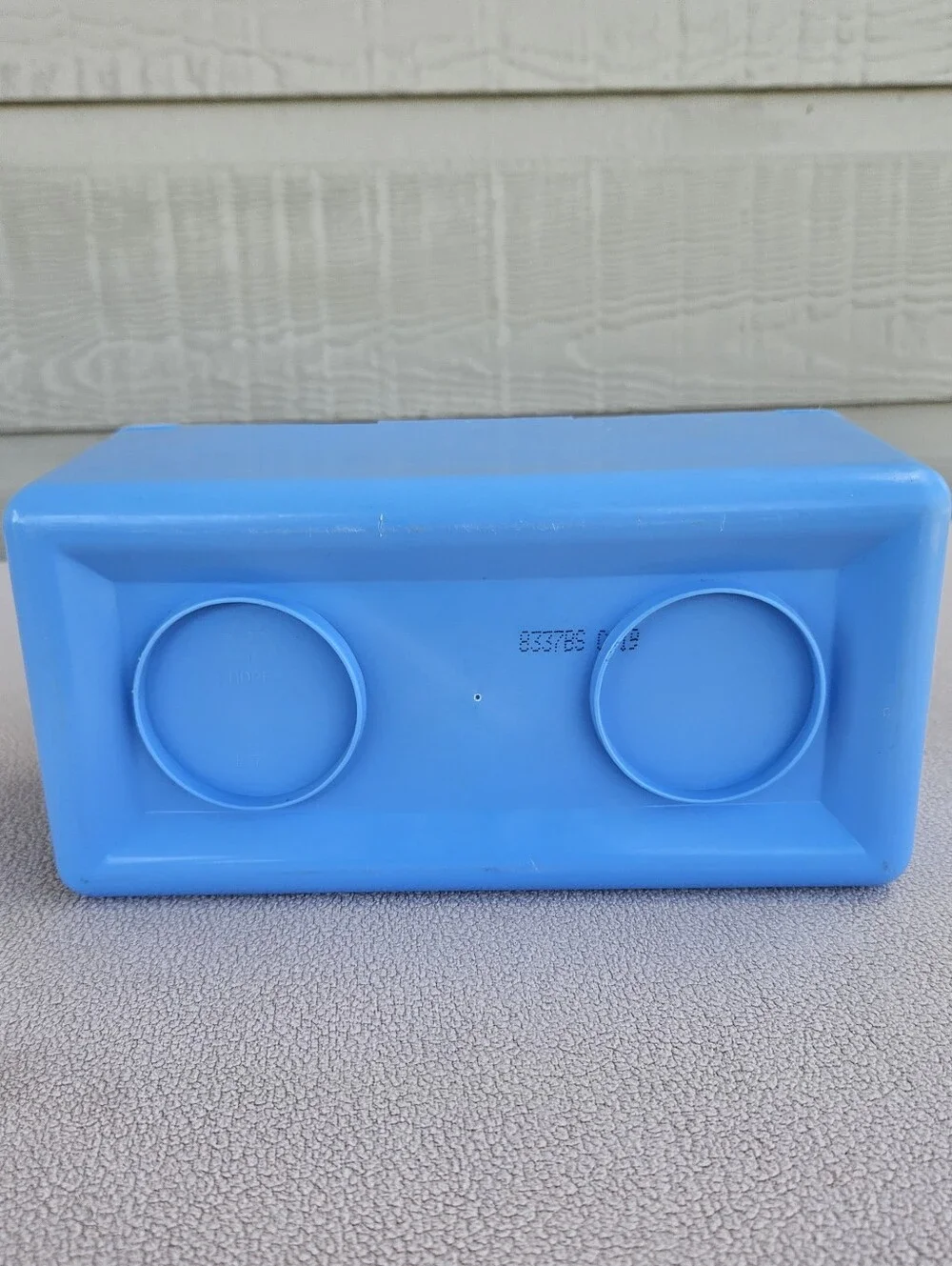 CHUBS Stackable Empty Plastic Baby Wipe Container Storage Vintage Light Blue